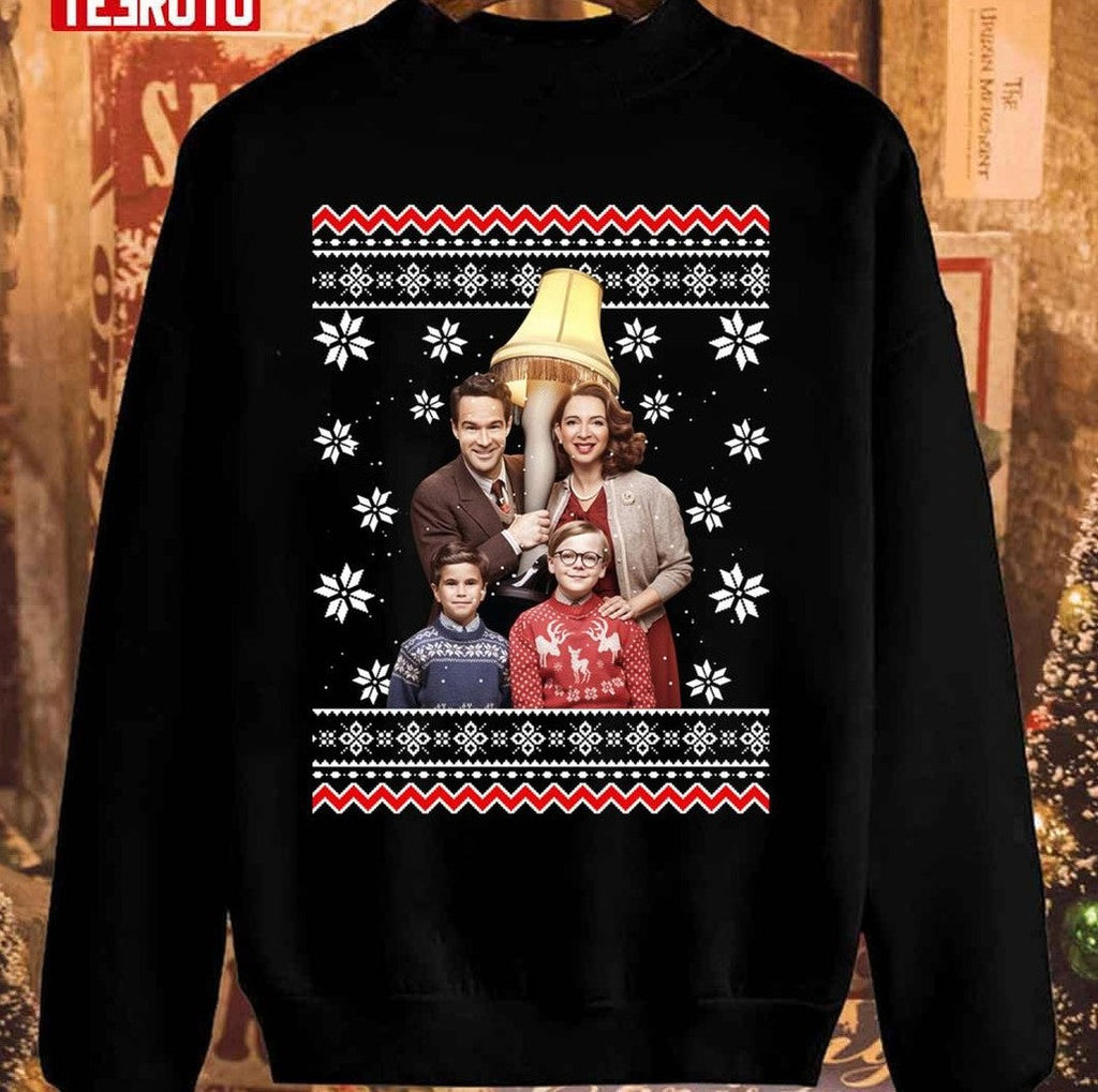 The Family A Christmas Story Ugly Christmas Pattern Unisex Sweatshirt