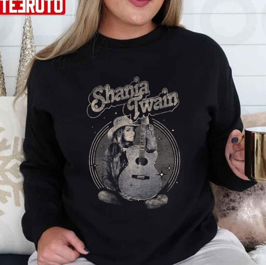 Shania Twain With The Acoustic Guitar Unisex T-Shirt
