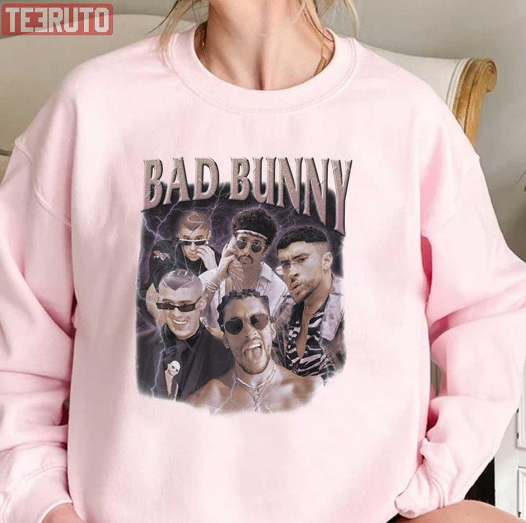 Bad Bunny Fan Rap Hip-Hop Vintage Unisex Sweatshirt