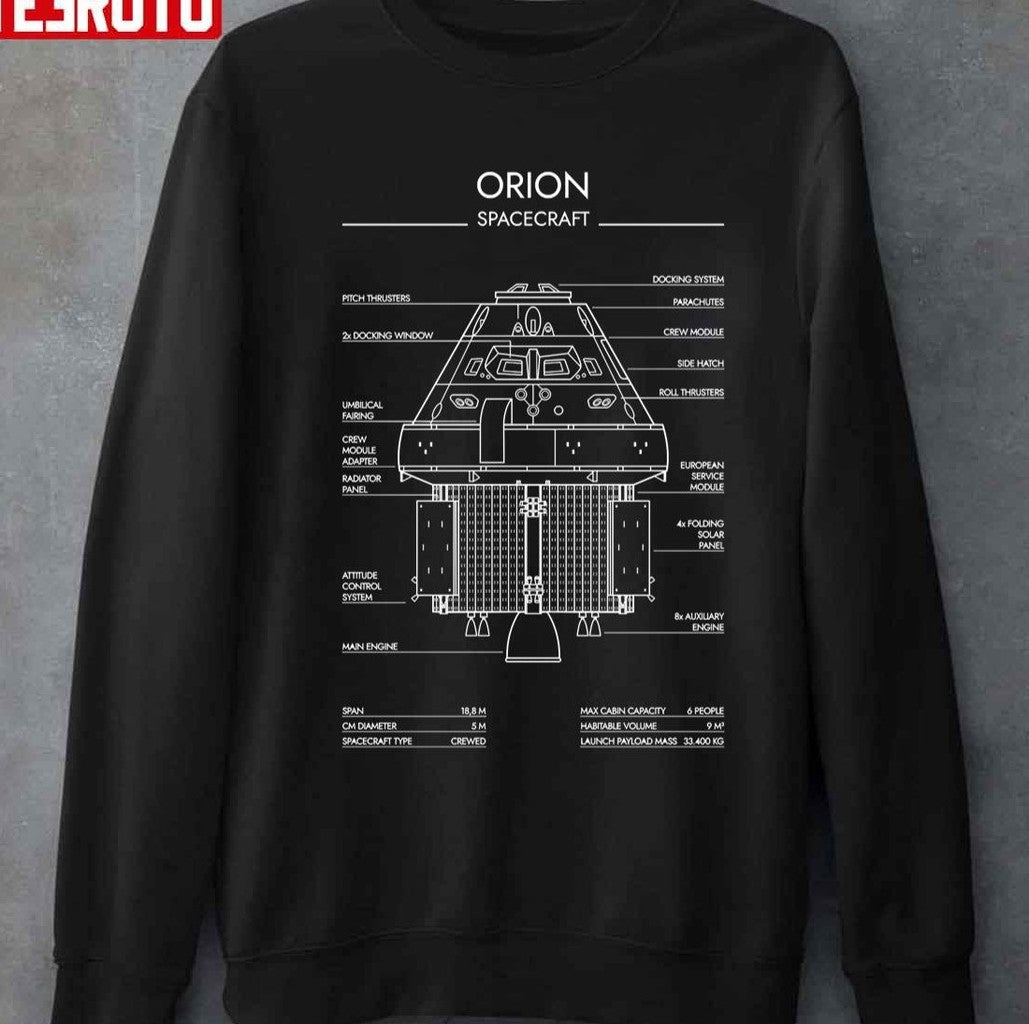 Orion Spacecraft Design Unisex T-shirt