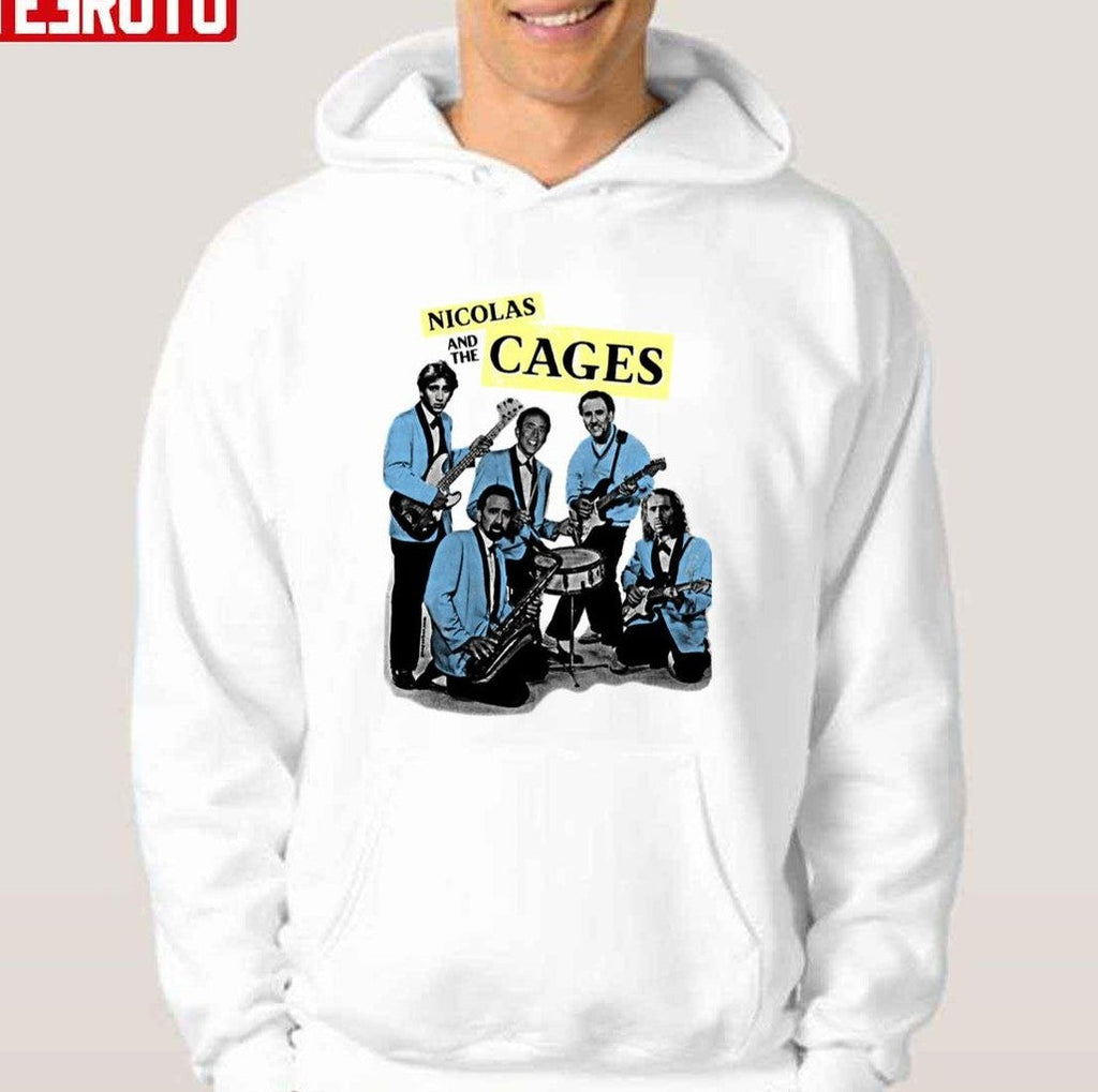 Nicolas And The Cages Nic Cage Band Design Unisex T-shirt