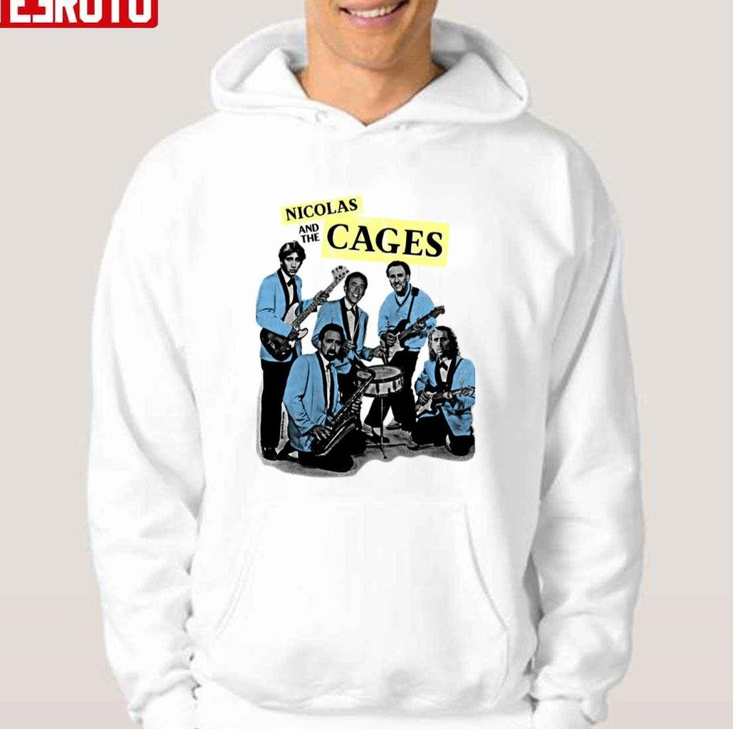 Nicolas And The Cages Nic Cage Band Design Unisex T-shirt