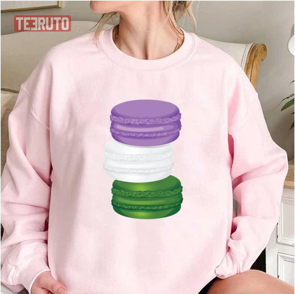 Queer Pride Macaron Genderqueer Unisex Sweatshirt