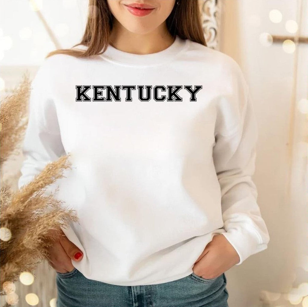 Simple Logo Kentucky State Merchandise Unisex Sweatshirt