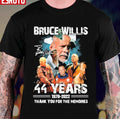 The Actor Brice Willis 44 Years Signature Thank You For The Memories Unisex T-shirt