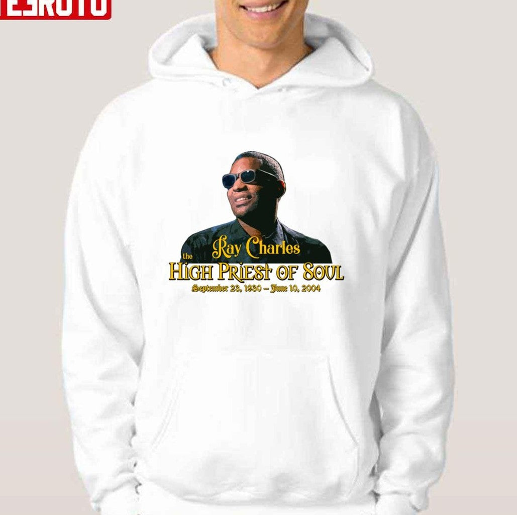 The High Priest Of Soul Ray Charles Retro Walkman Unisex Hoodie