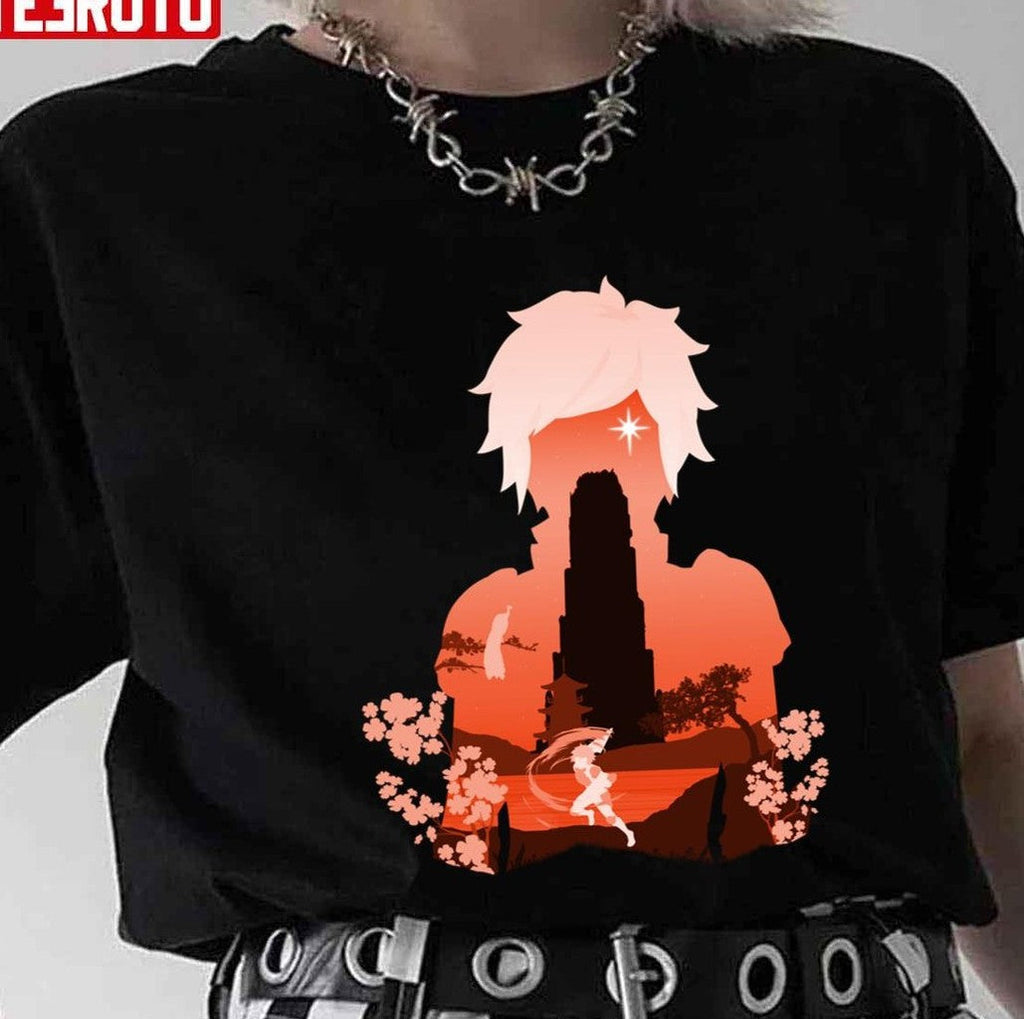 Silhouette Bell Cranel Damachi Anime Unisex T-shirt