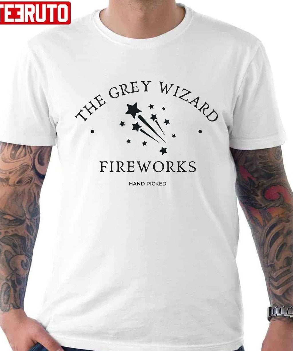 The Grey Wizard Fireworks Unisex T-Shirt