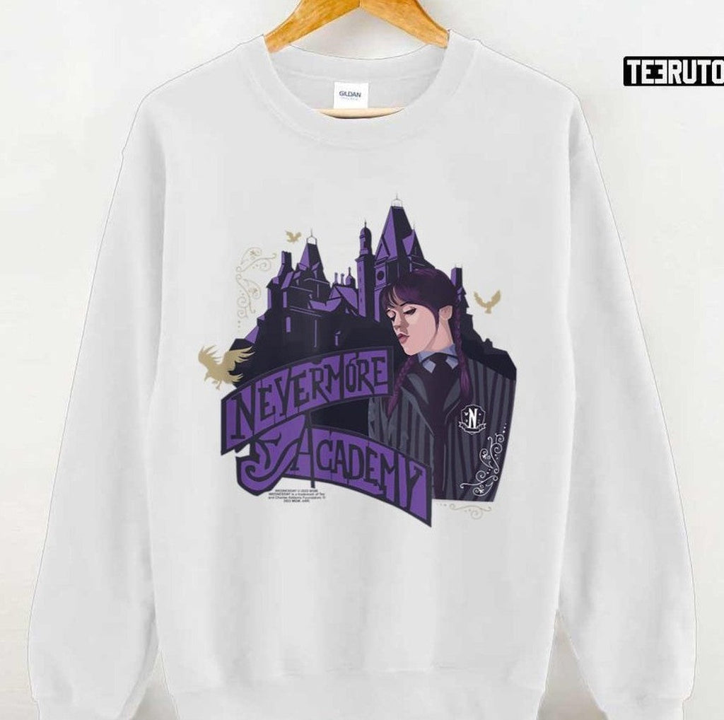 Special Vintage Wednesday Addams Nevermore Academy Art Unisex T-Shirt