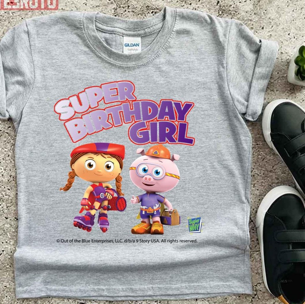 Super Birthday Girl Little Red Riding Hood And Pig Unisex T-Shirt