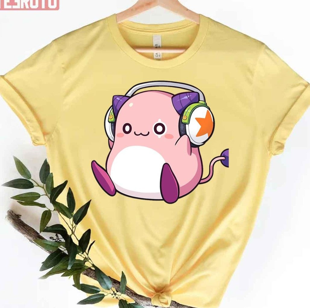 Pink Bean Maplestory Listening To Music Unisex T-Shirt