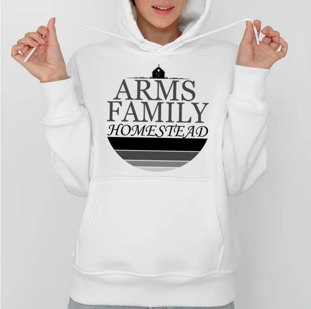 Black And White Design Arms Family Homestead Special Unisex Hoodie