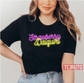 Strawberry Daiquiri Typography Design Cocktail Unisex T-Shirt