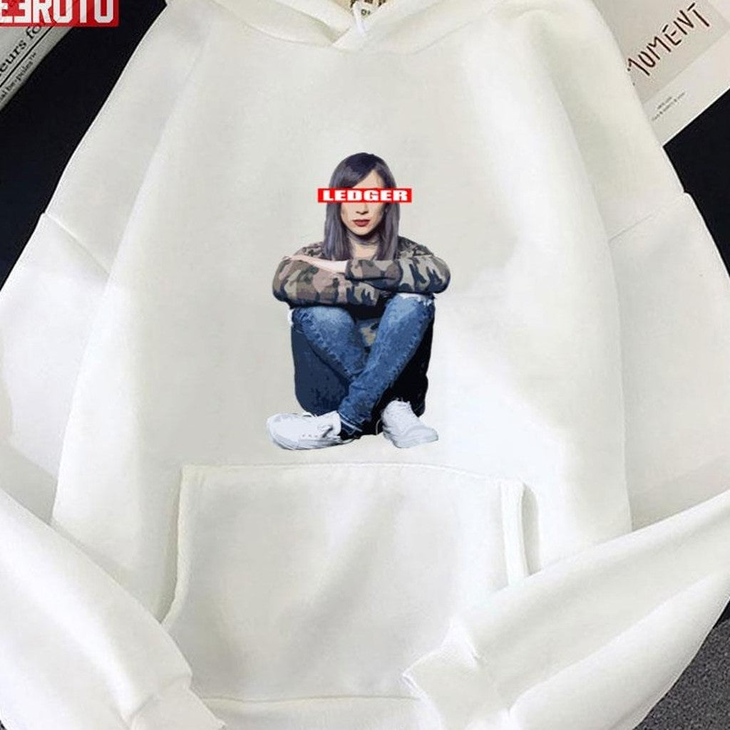 Sitting Girl Jen Leger Drummer Skillet Design Unisex Hoodie