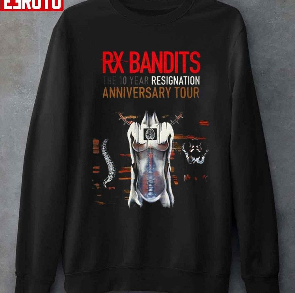 Rx Bandits The 10 Year Resignation Anniversary Tour Band Rock Unisex T-Shirt
