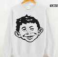 Black Design Alfred E Neuman Mad Magazine Unisex Sweatshirt