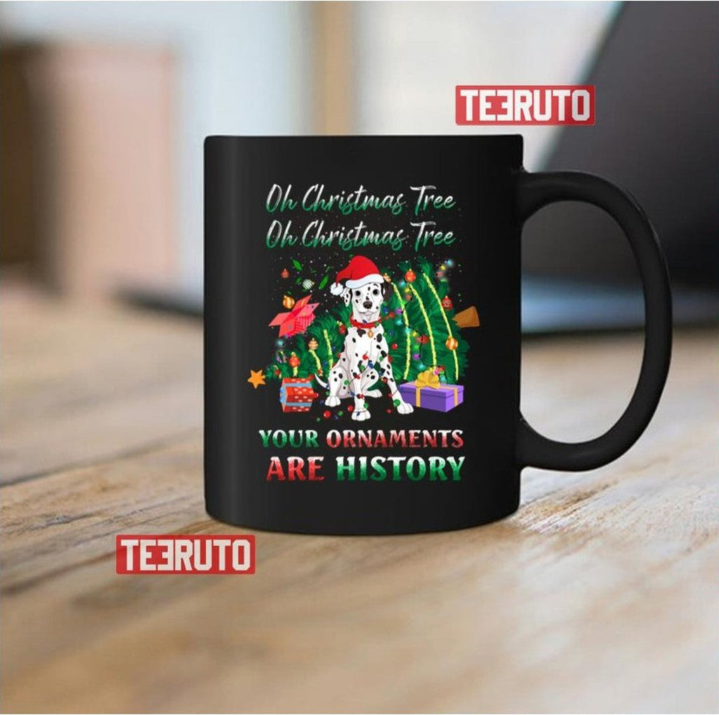 Oh Christmas Tree Dalmatians Dog Ornaments History Unisex Sweatshirt