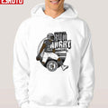 Run Angry Silver &amp; Black Ipa Craft Beer Label Josh Jacobs Design Unisex Hoodie