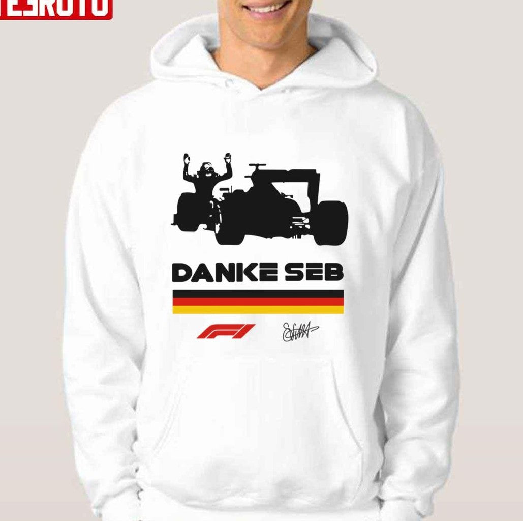 Signature Of Danke Seb Sebastian Vettel Essential Design Unisex Hoodie