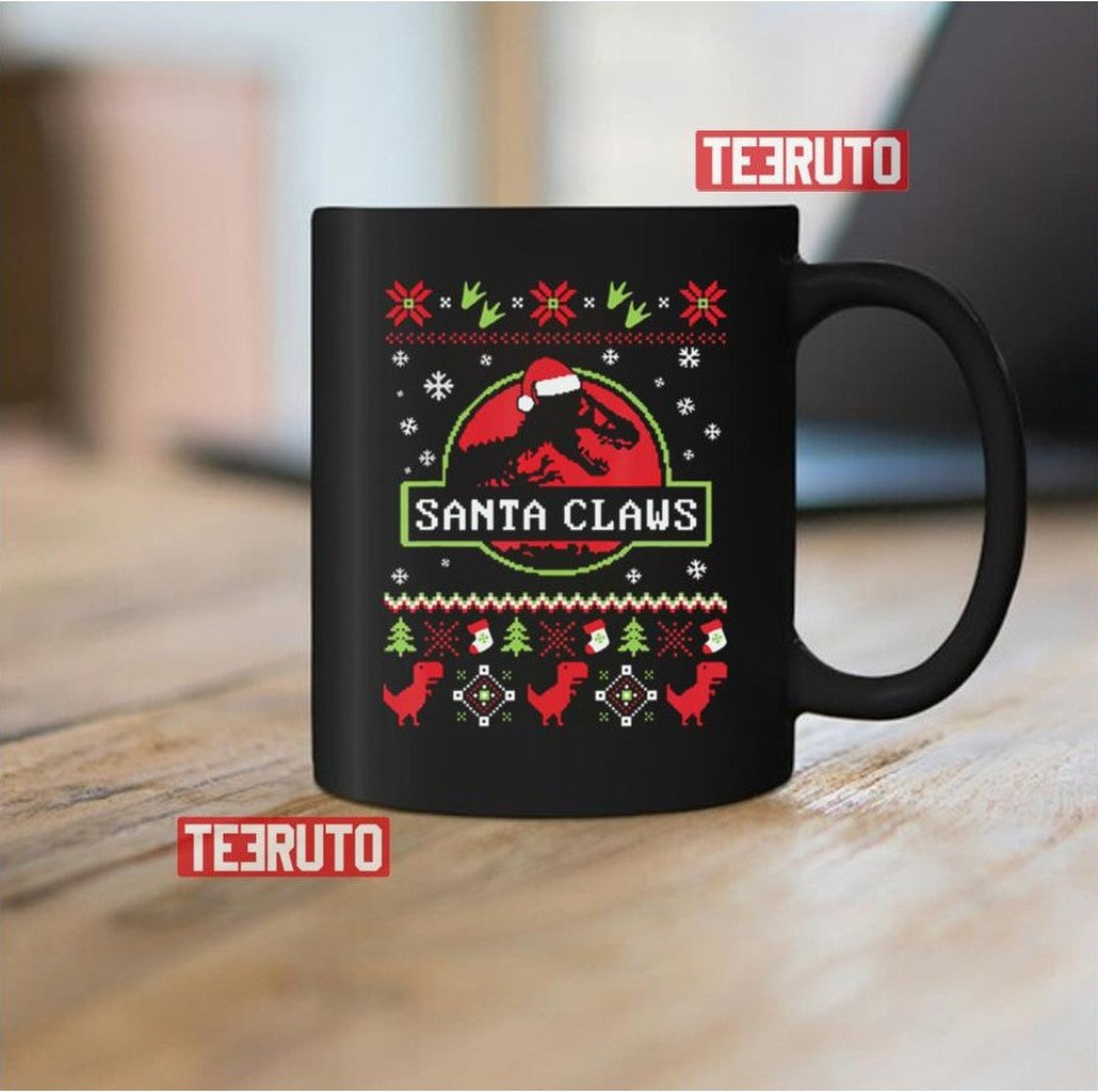Santa Claws Dinosaur 2023 Christmas Sweatshirt