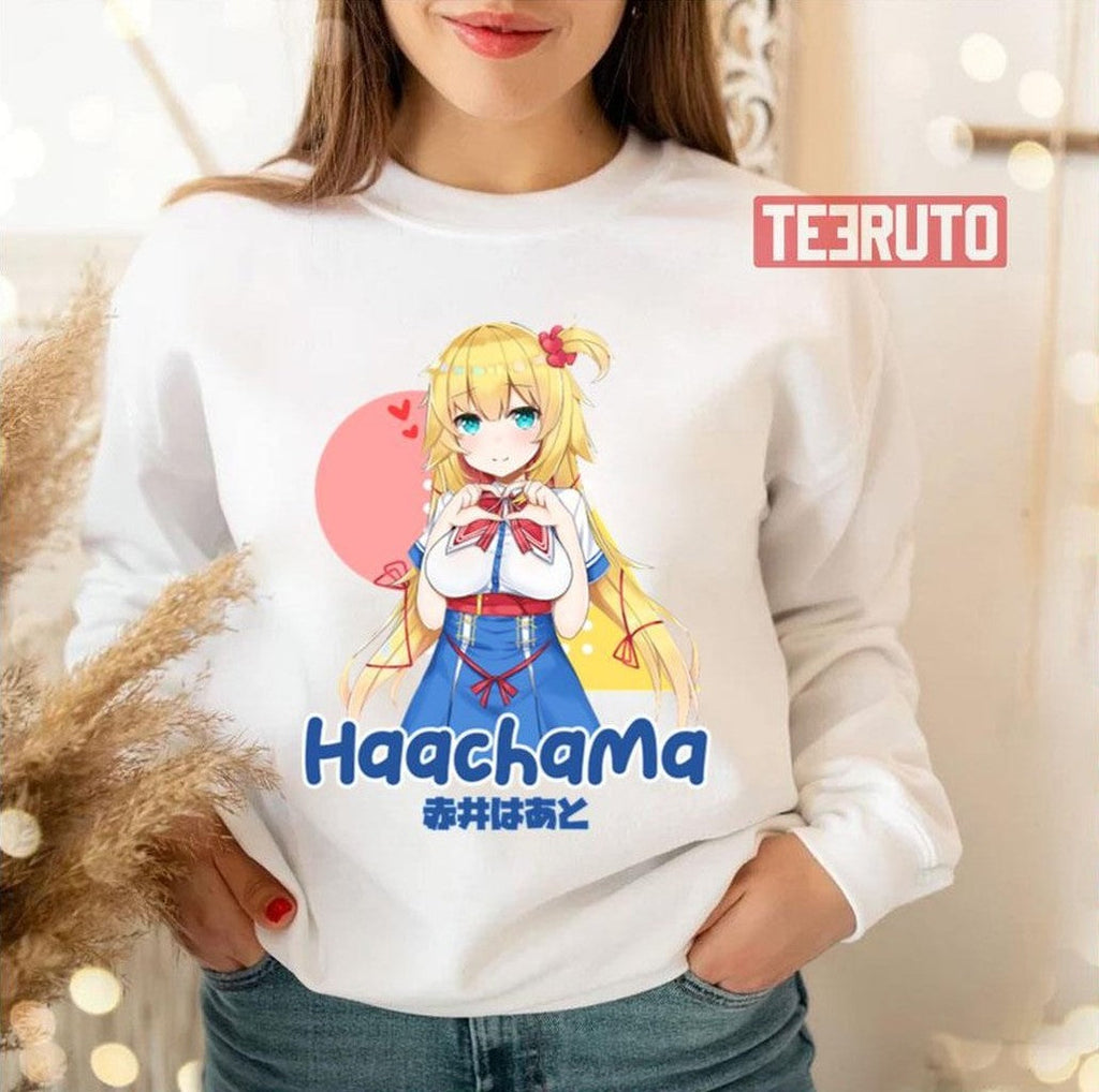 Animated Akai Haato Haachama Hololive Unisex Sweatshirt