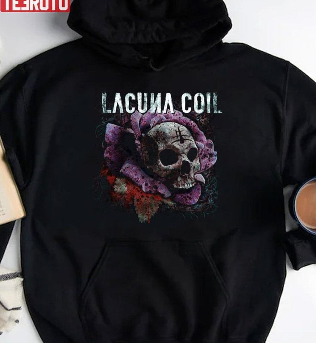 Skull Flower Lacuna Coil Design Unisex T-Shirt