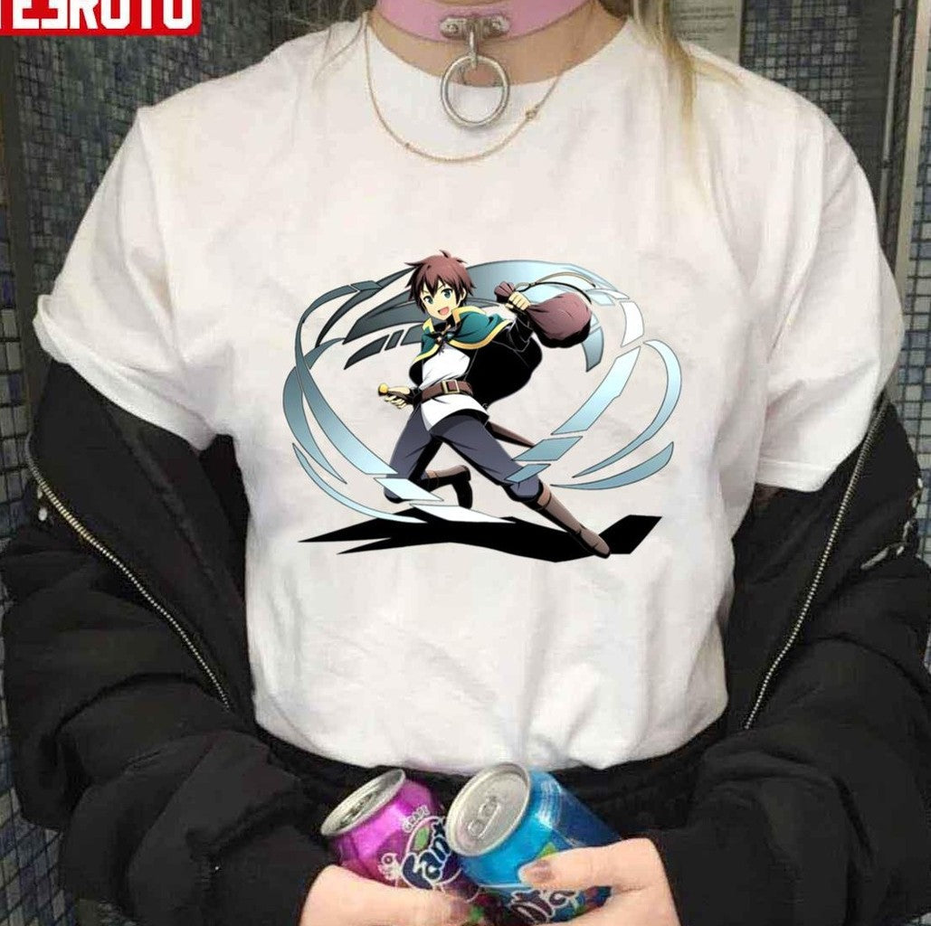 Satou Kazuma Kono Subarashii Sekai Ni Shukufuku Fantasy World Art Unisex T-shirt