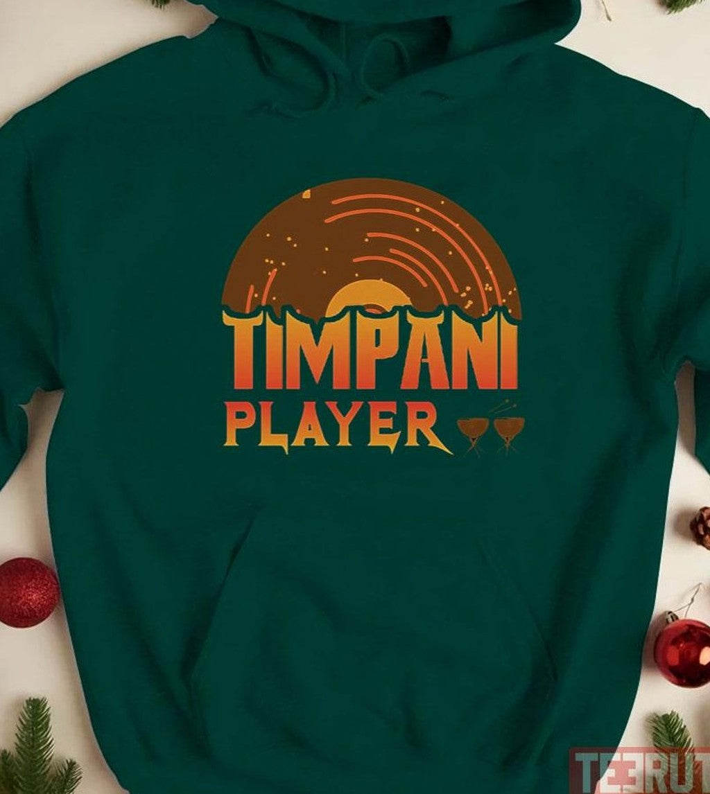Music Vintage Timpani Player Graphic Unisex T-shirt