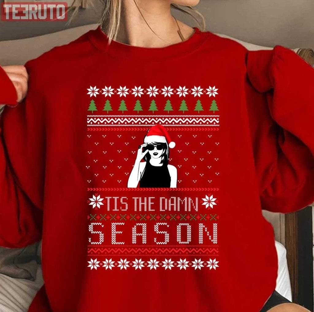 Taylor Tis The Damn Season Christmas Unisex Sweatshirt