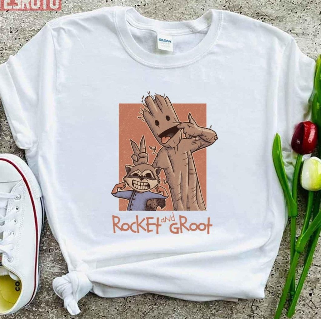 Rocket And Groot Unisex T-Shirt
