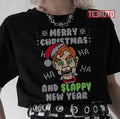 Slappy New Year Ugly Christmas Sweater Goosebumps Unisex T-Shirt