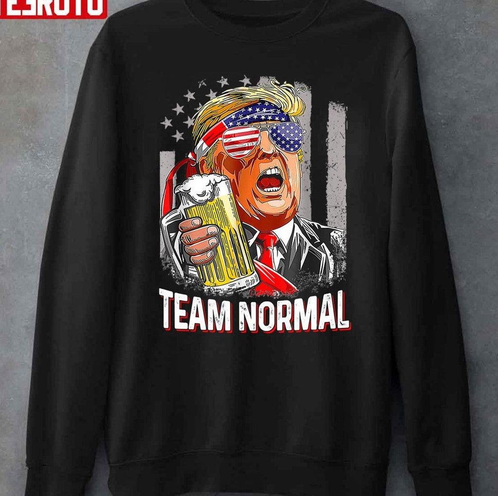 Team Normal Us Flag Funny Trump Art Unisex T-Shirt