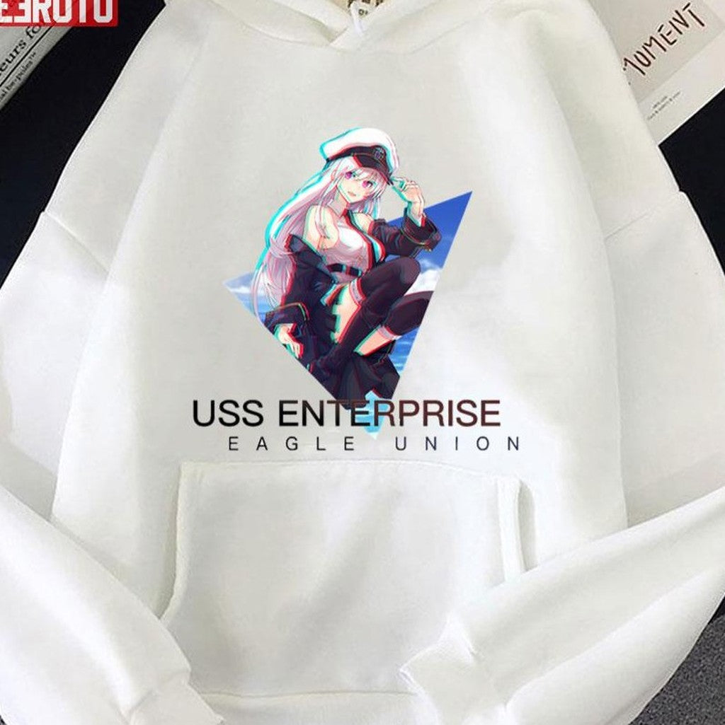 Azur Lane Uss Enterprise Glitch Art Unisex T-shirt