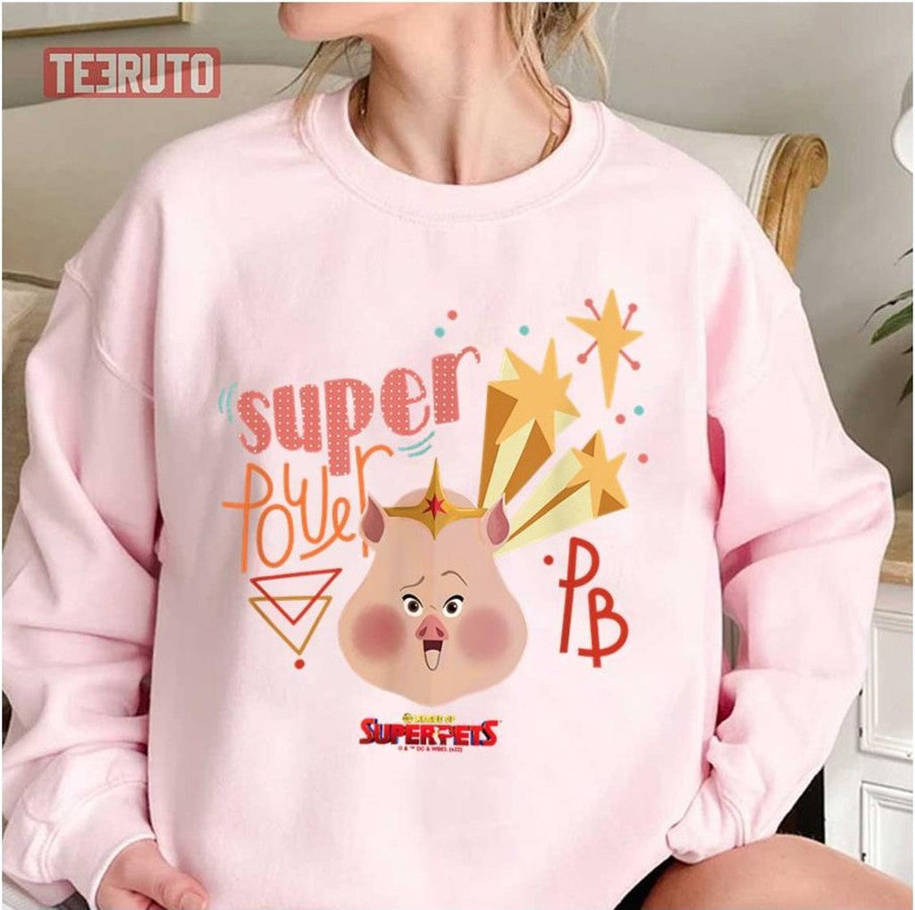 Pb Super Power Pig Dc League Of Super Pets Unisex T-Shirt
