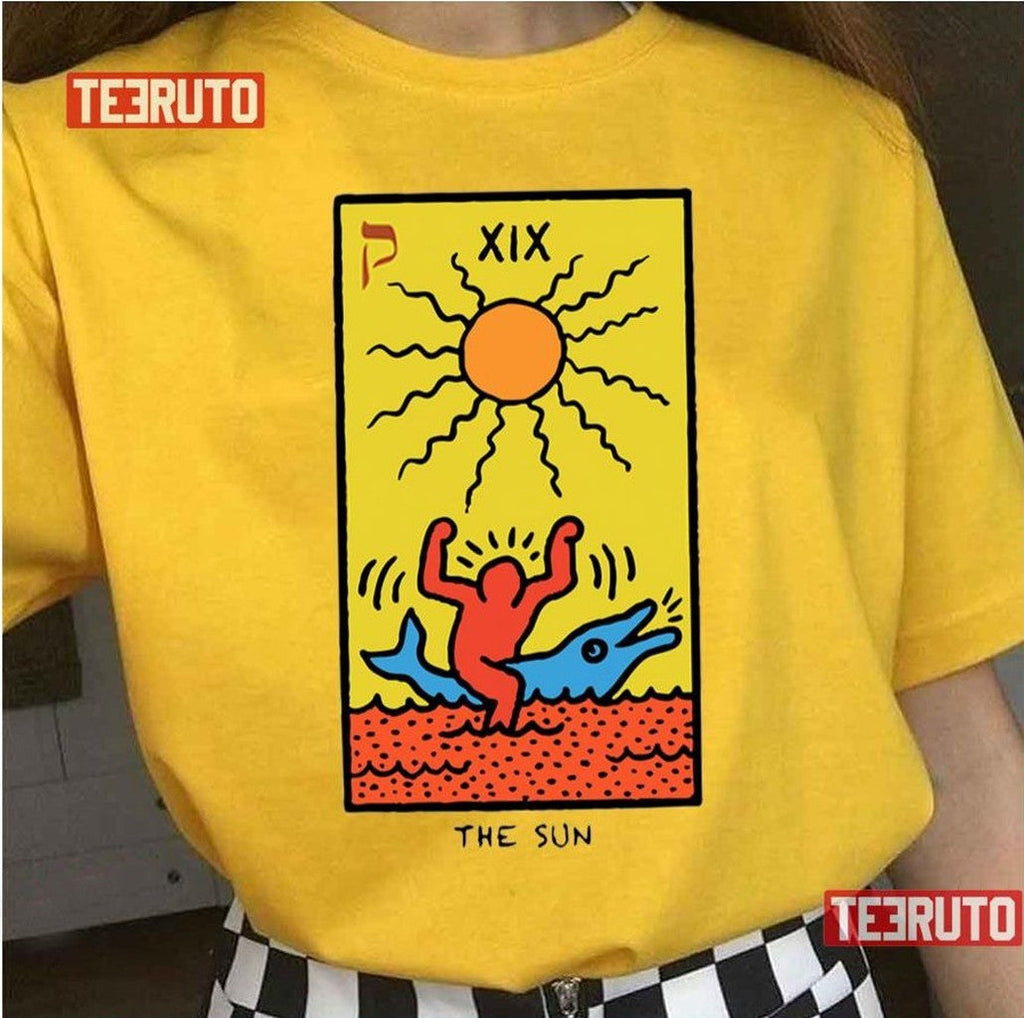 Ride Dolphin Keith Haring Unisex T-Shirt