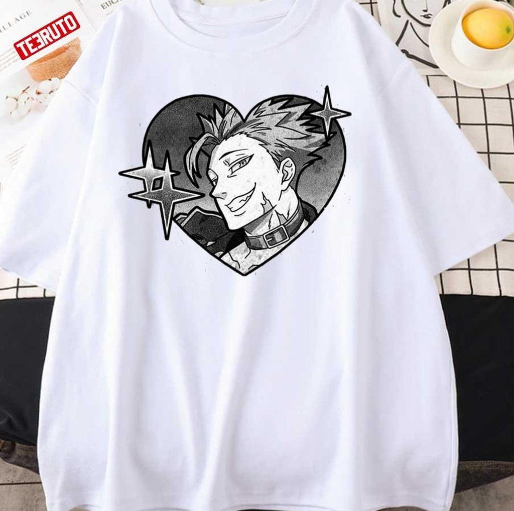 Ban Greed Heart Design Seven Deadly Sins Unisex T-Shirt
