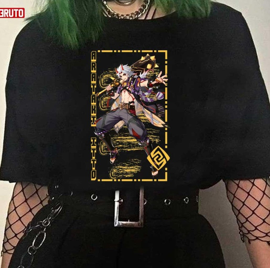 Arataki Itto Genshin Impact Character Art Unisex T-Shirt