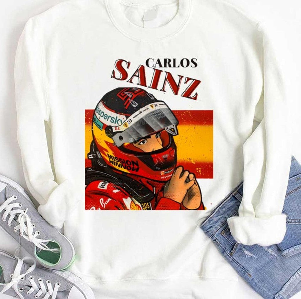 Animated Design Formula 1 Carlos Sainz Unisex T-Shirt