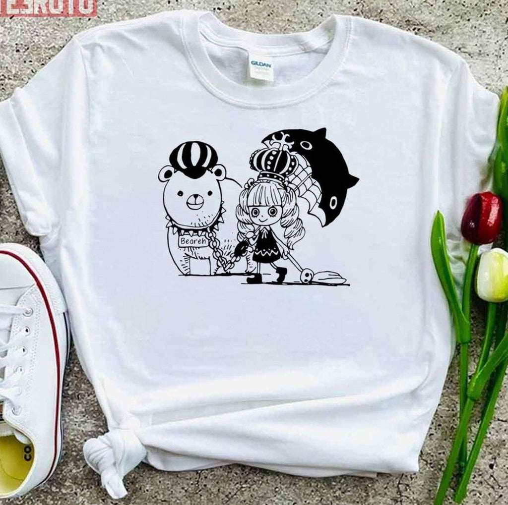 Perona And Beareh Childhood Black White Unisex T-Shirt