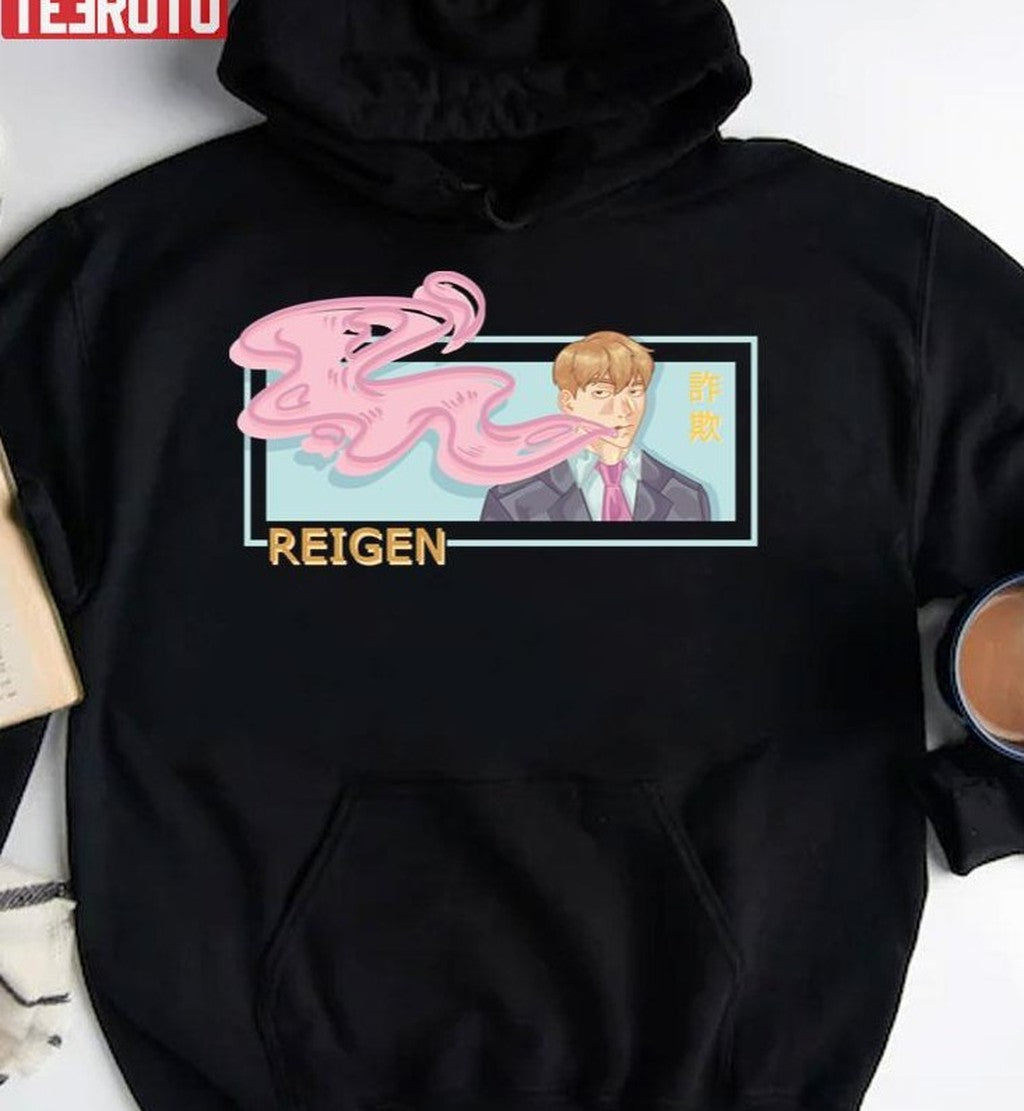 Smoking Reigen Geometric Art Mob Psycho 100 Unisex Sweatshirt