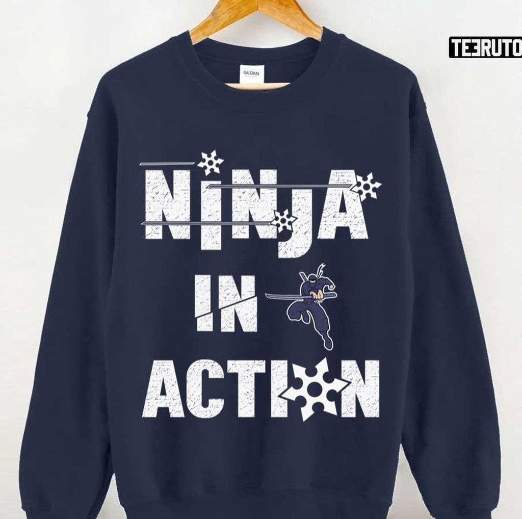 Beware A Ninja In Action Unisex T-shirt