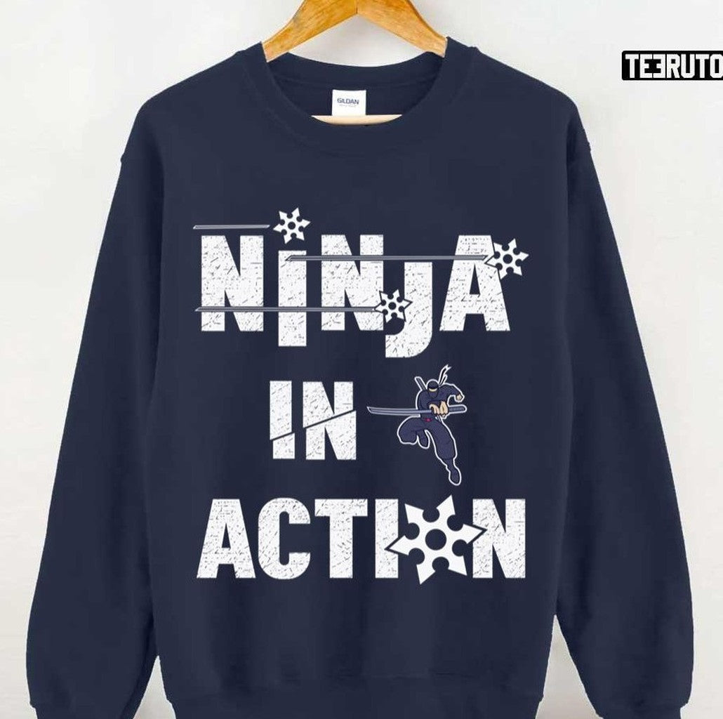 Beware A Ninja In Action Unisex T-shirt