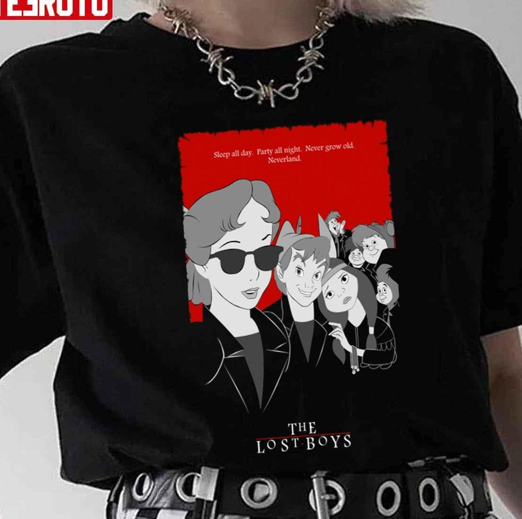 Peter Pan The Lost Boys Parody Design Unisex T-Shirt