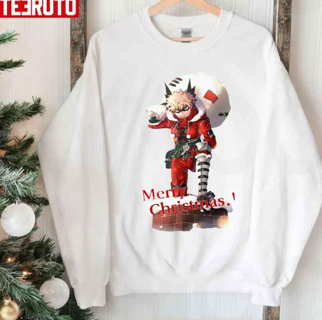 Santa Katsuki Bakugo On Christmas Unisex Sweatshirt