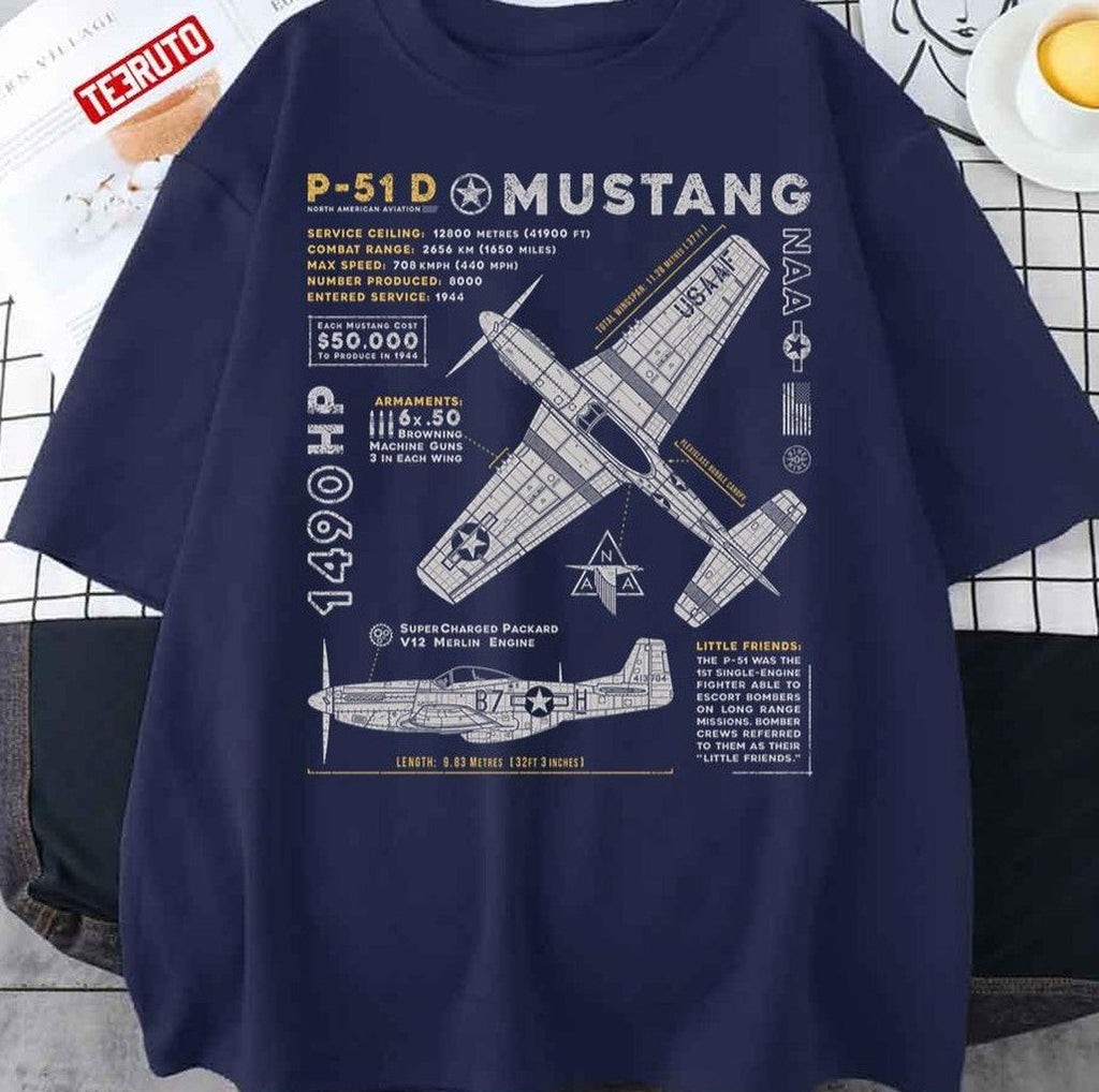 P 51 Mustang Air Forces Military Army Unisex Sweatshirt