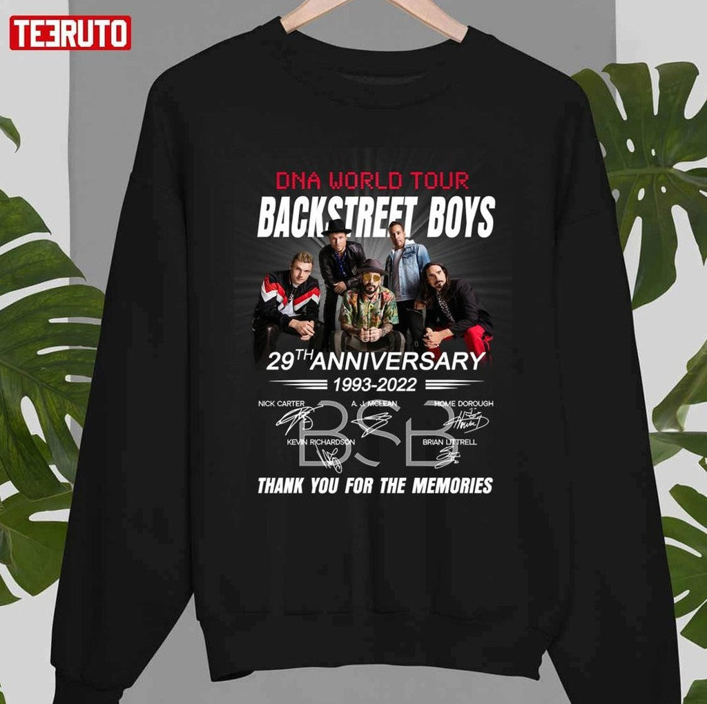 Backstreet Boys 29th Anniversary Thank You For The Memories Unisex T-Shirt