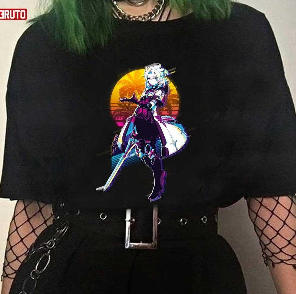 80s Retro Albedo Genshin Impact Unisex T-shirt