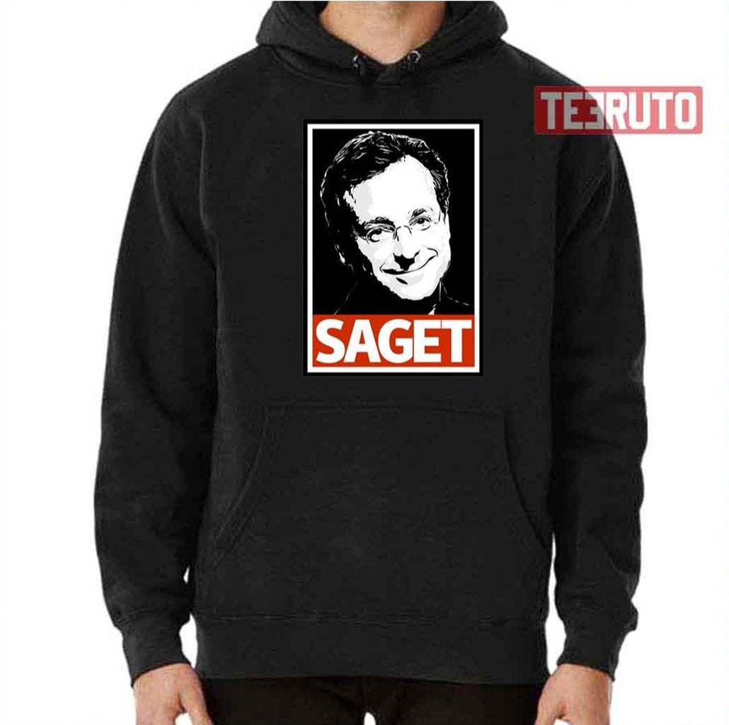 Black And White Graphic Bob Saget Unisex T-Shirt