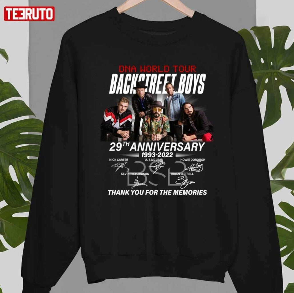 29th Anniversary Backstreet Boys Dna World Tour 1993-2022 Unisex T-Shirt