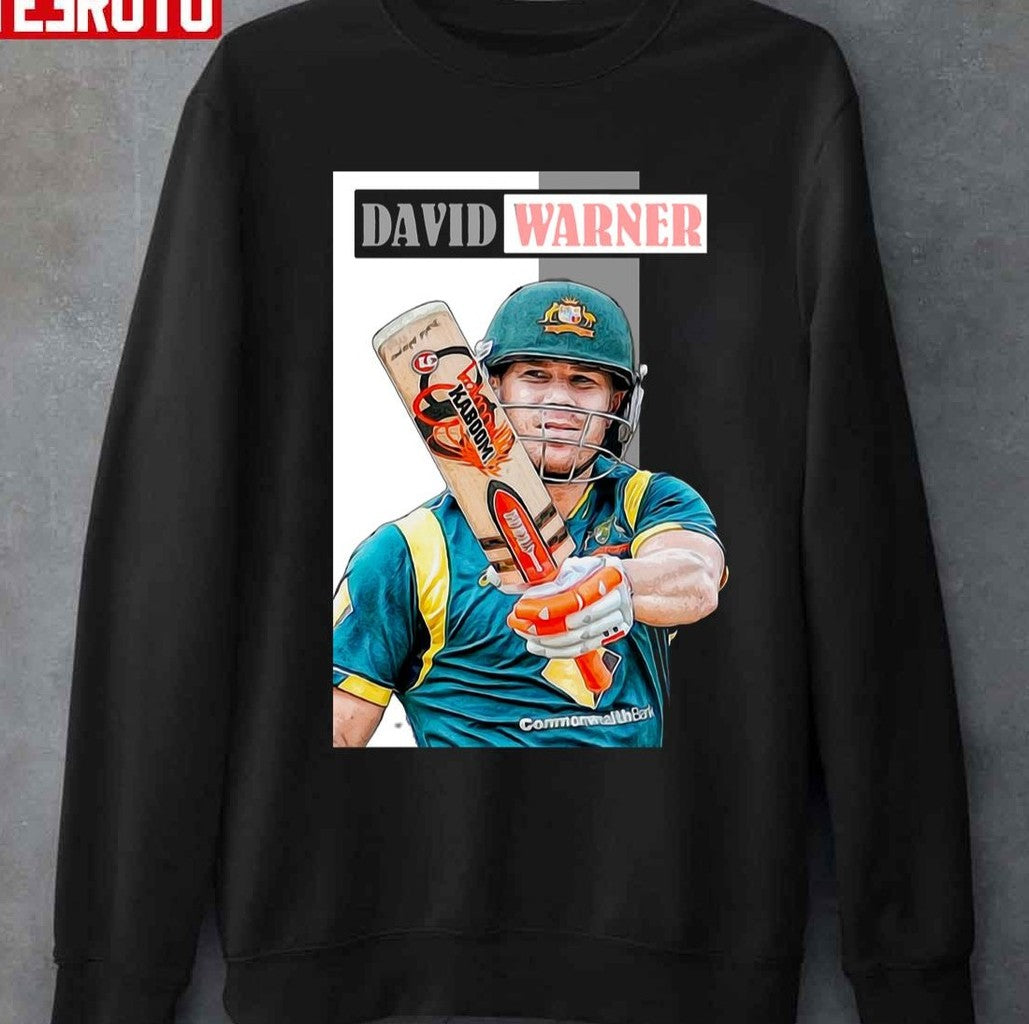 Australian Cricketer Warner The Backbone Of Playing Unisex T-Shirt